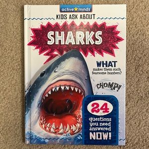 NEW "SHARKS” kids hardcover Book by Sequoia Kids Media